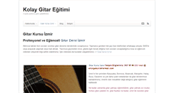 Desktop Screenshot of gitarkursuizmir.net